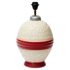 Jean Besnard’s style glazed ceramic table lamp, circa 1930.
