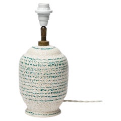 Jean Besnard’s style glazed ceramic table lamp, circa 1930.