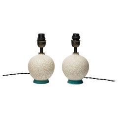 Jean Besnard’s style glazed ceramic table lamp, circa 1930.