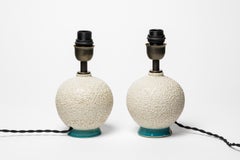 Jean Besnard’s style glazed ceramic table lamp, circa 1930.