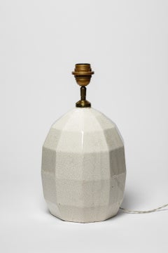 Lampada da tavolo in ceramica smaltata, 1930 circa.