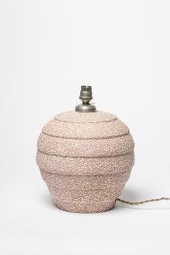 Lampada da tavolo in ceramica smaltata, 1930 circa.