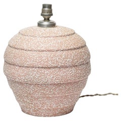 Lampada da tavolo in ceramica smaltata, 1930 circa.