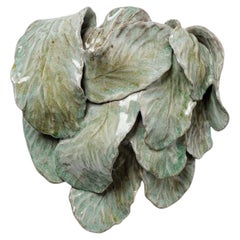 Foliage glazed stoneware sconce by Magali Wagner, 2026.