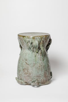 Tabouret ou table en grès émaillé « Foliage » de Magali Wagner, 2026.