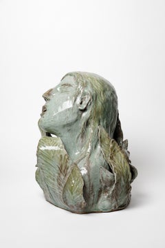 Foliage women glazed stoneware sculpture by Magali Wagner, 2026.