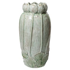 Foliage glazed stoneware vase by Magali Wagner, 2026.
