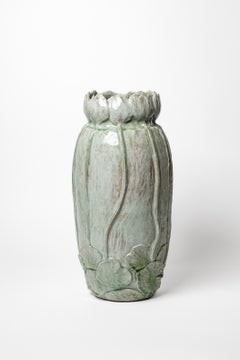 Foliage glazed stoneware vase by Magali Wagner, 2026.