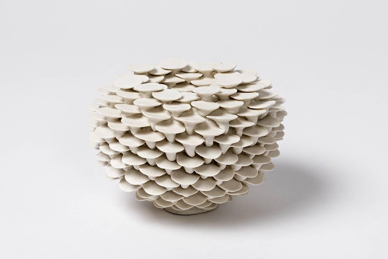 An elegant porcelain sculpture by Mart Schrijvers entitled 