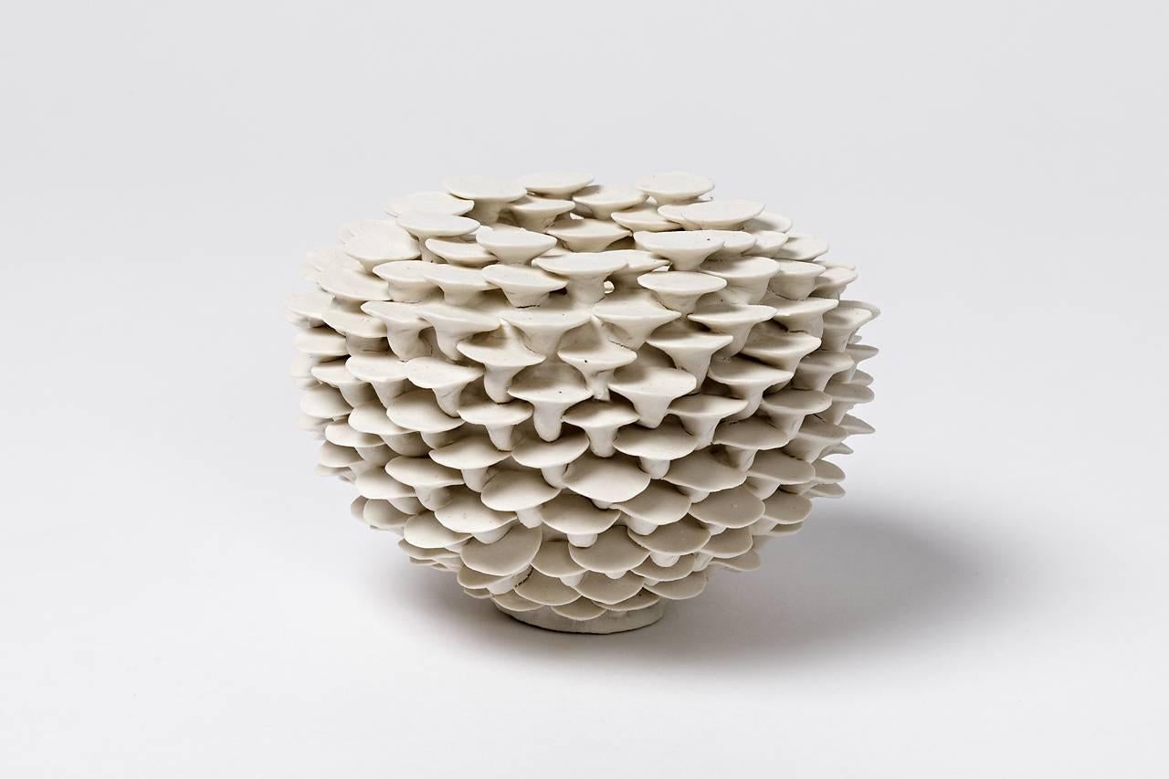 Beaux Arts Elegant Porcelain Sculpture by Mart Schrijvers Entitled 