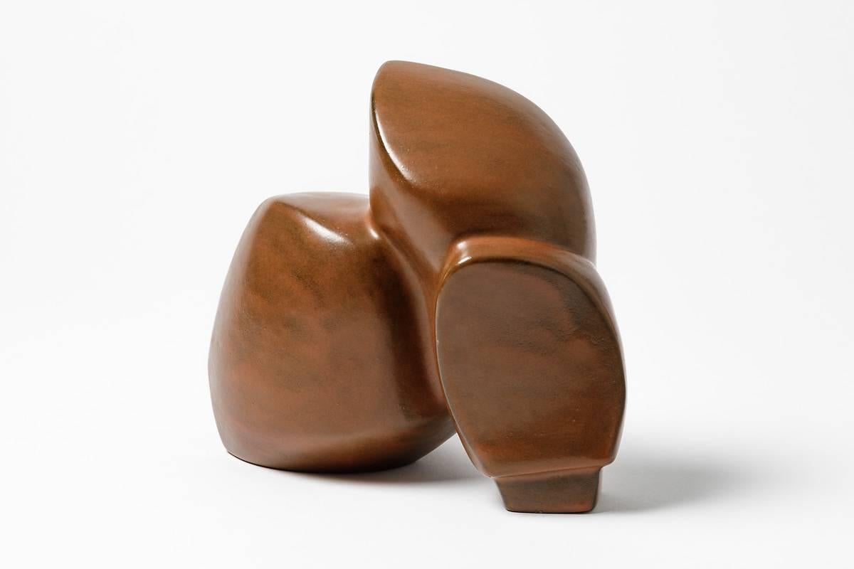 Geometrical Ceramic Sculpture by Michel Lanos, circa 1970-1980 1