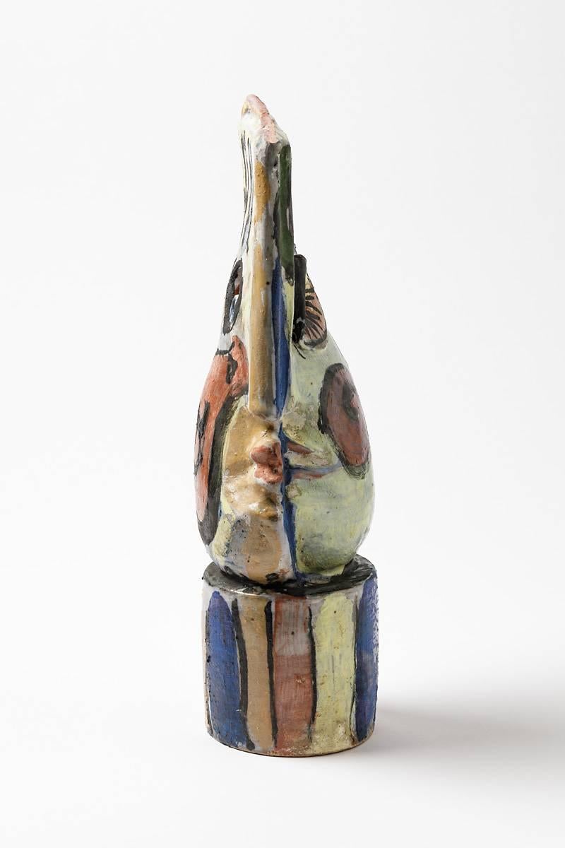 20th Century Ceramic Sculpture by Michel Lanos, circa 1980-1990