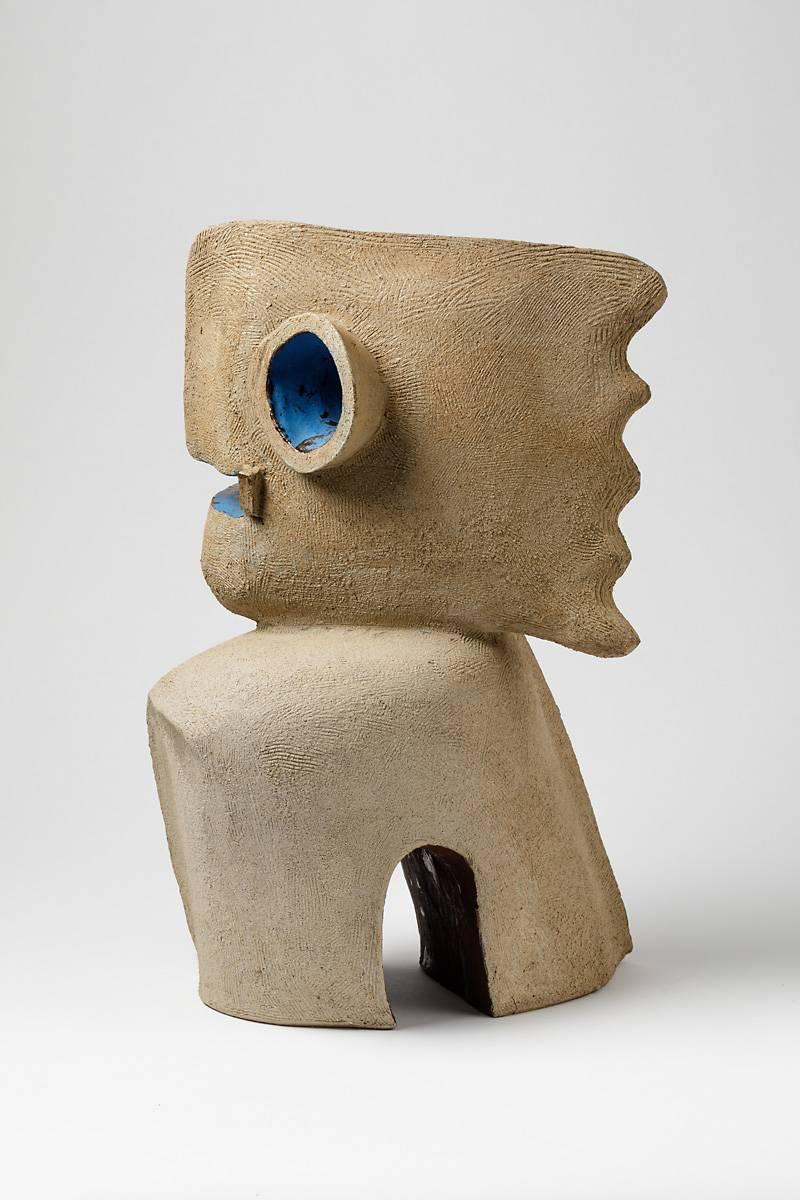 A zoomorphic ceramic sculpture by Michel Lanos.
Perfect original conditions.
Unique piece.
circa 1980-1990.
  