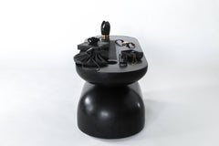 Cocktail Sofa Table Stone Primitive Sculpture Diabase Swedish