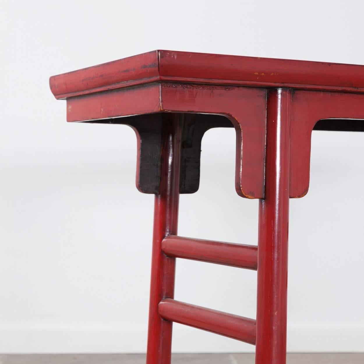 Early 20th Century Lacquered Chinese Altar Table 1