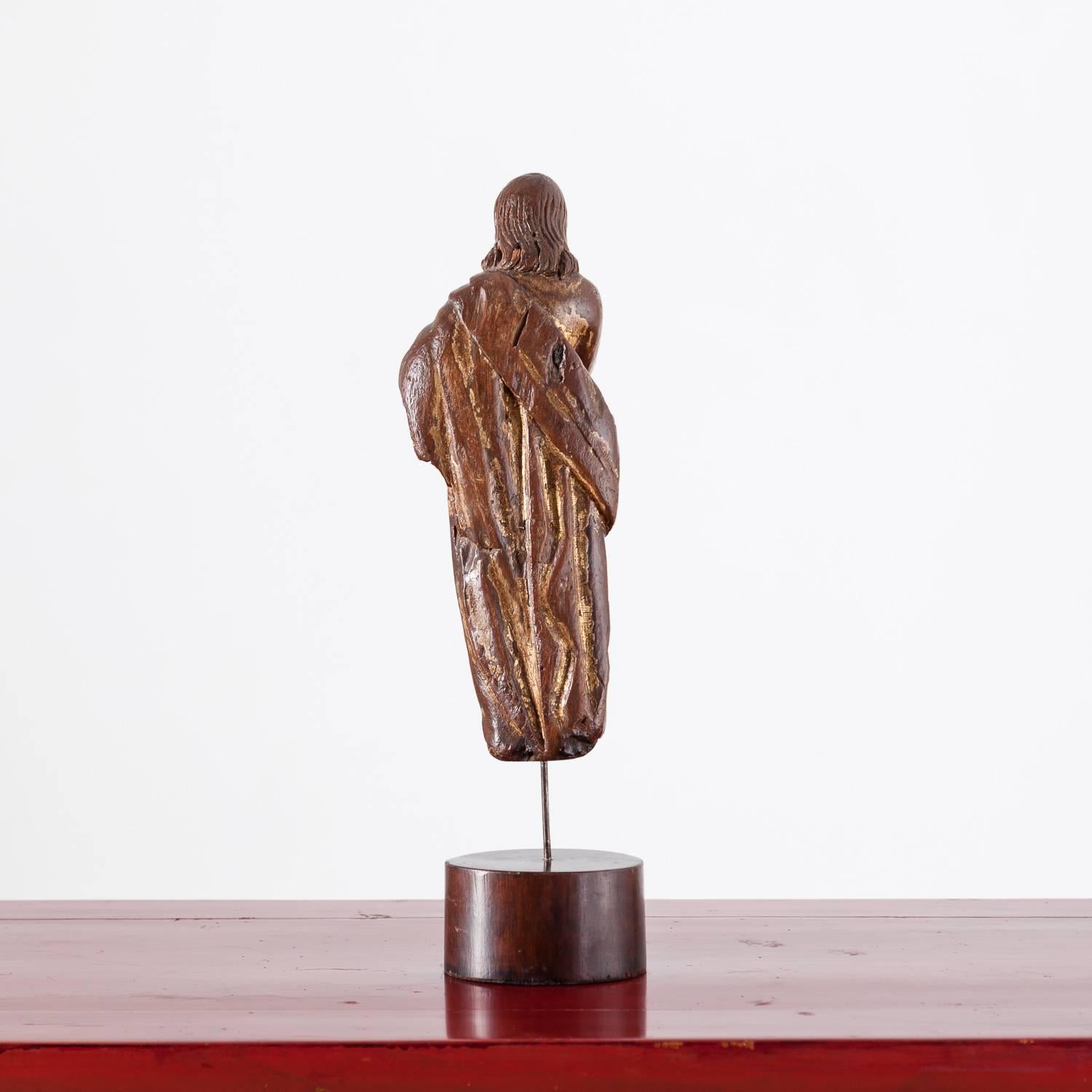 Giltwood 17th Century French Figure of Christ