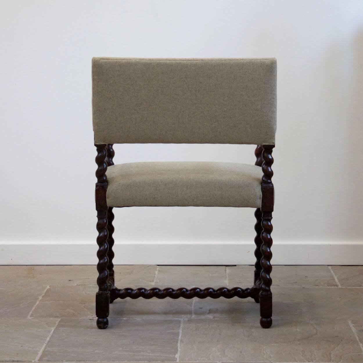 18th Century and Earlier 17th Century Walnut Flemish Armchair