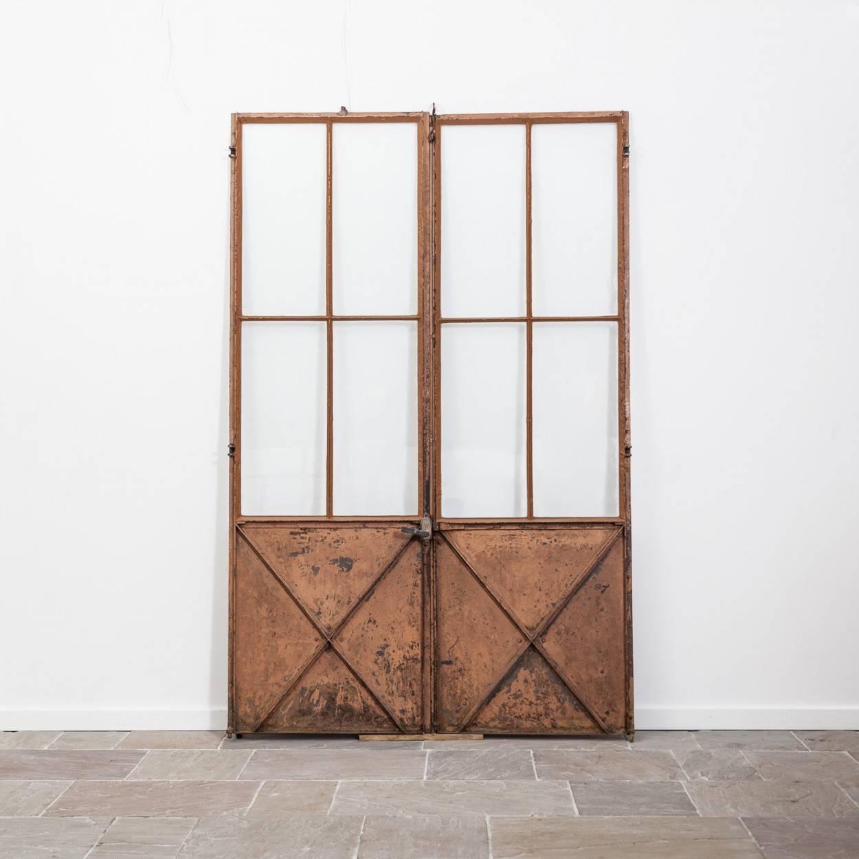 Metal Pair of 19th Century French Chateau Doors