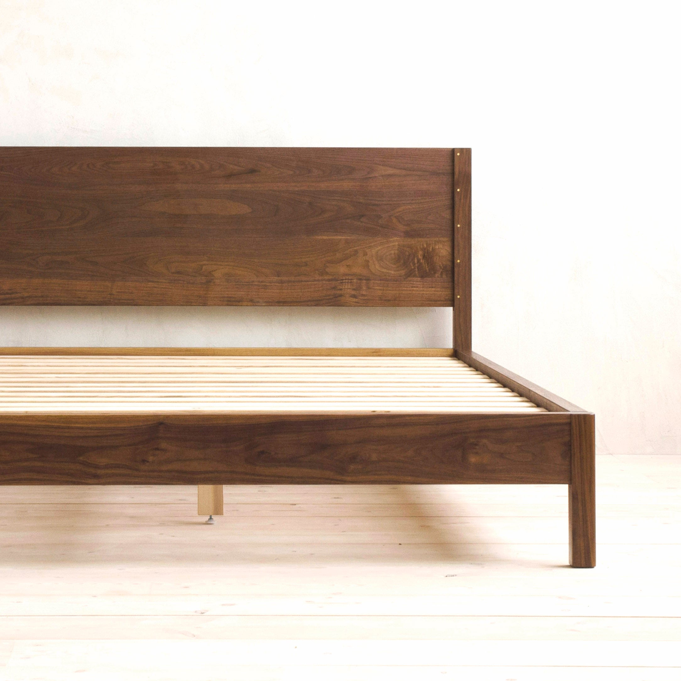 Lore Bed, Contemporary Shaker Style Solid Wood And Brass King Or Lore Bed, Contemporary Shaker Style Solid Wood And Brass King Or