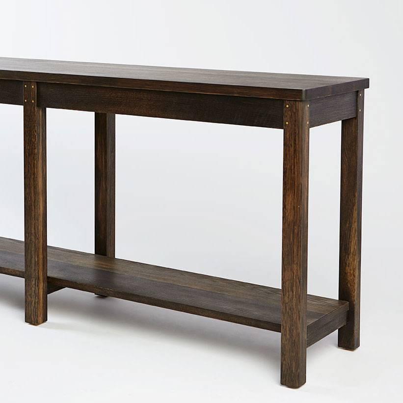 console table solid wood
