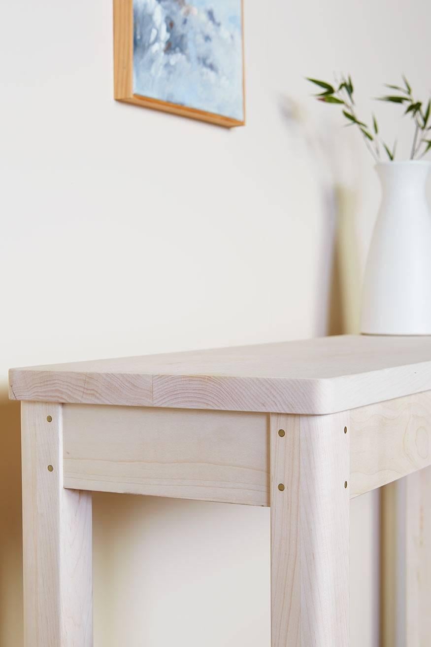 maple console table