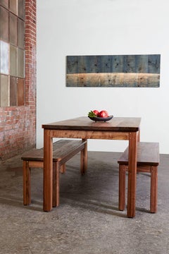 Medium "Lore" Bench - Solid-Wood, Black Walnut, Modern Shaker-Style