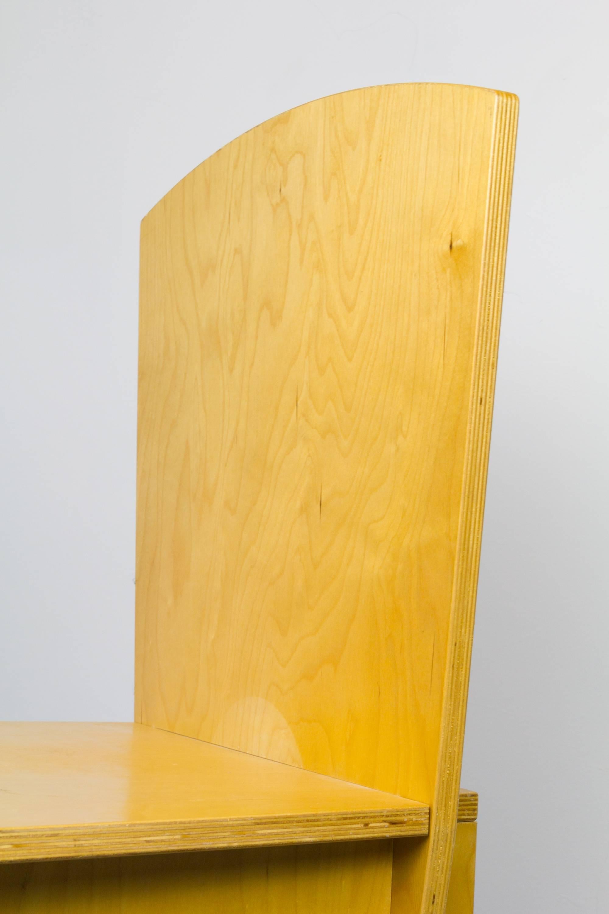 American Interlocked Plywood Chair For Sale