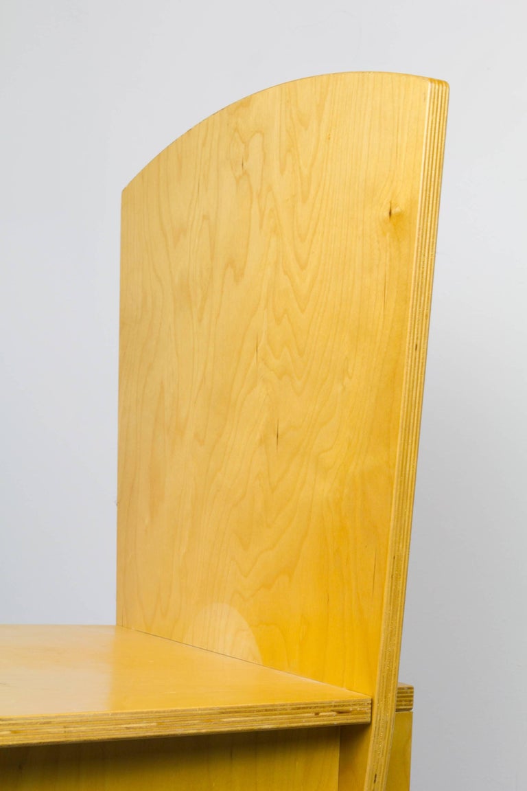 Interlocked Plywood Chair For Sale at 1stDibs