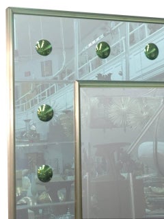 Large Scale Modern Gold Dot Decorated Mirror