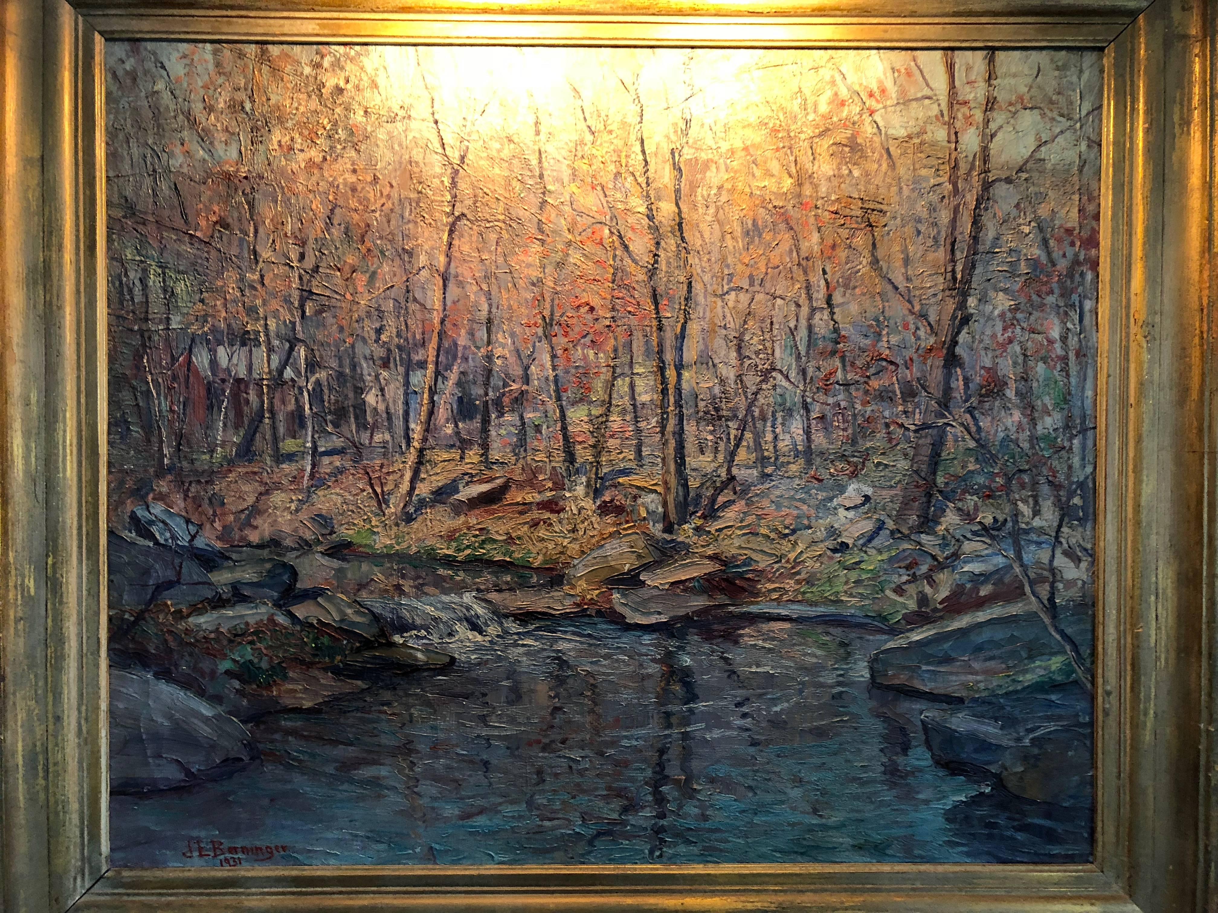 Pennsylvania post impressionist landscape by John Berninger 
Oil On canvas 25