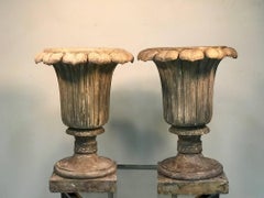 Victorian Terracotta Garden Urns by Mark H. Blanchard, Mid-19th Century