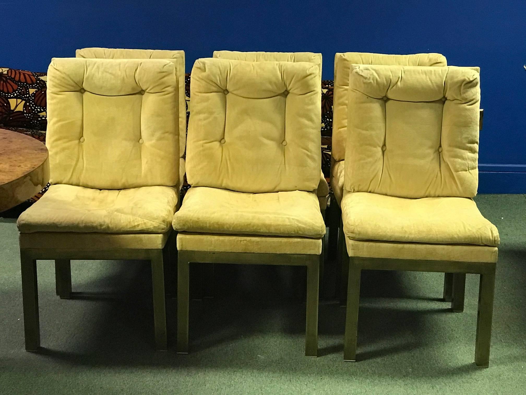 American Milo Baughman Set of Six Dinning Chairs For Sale