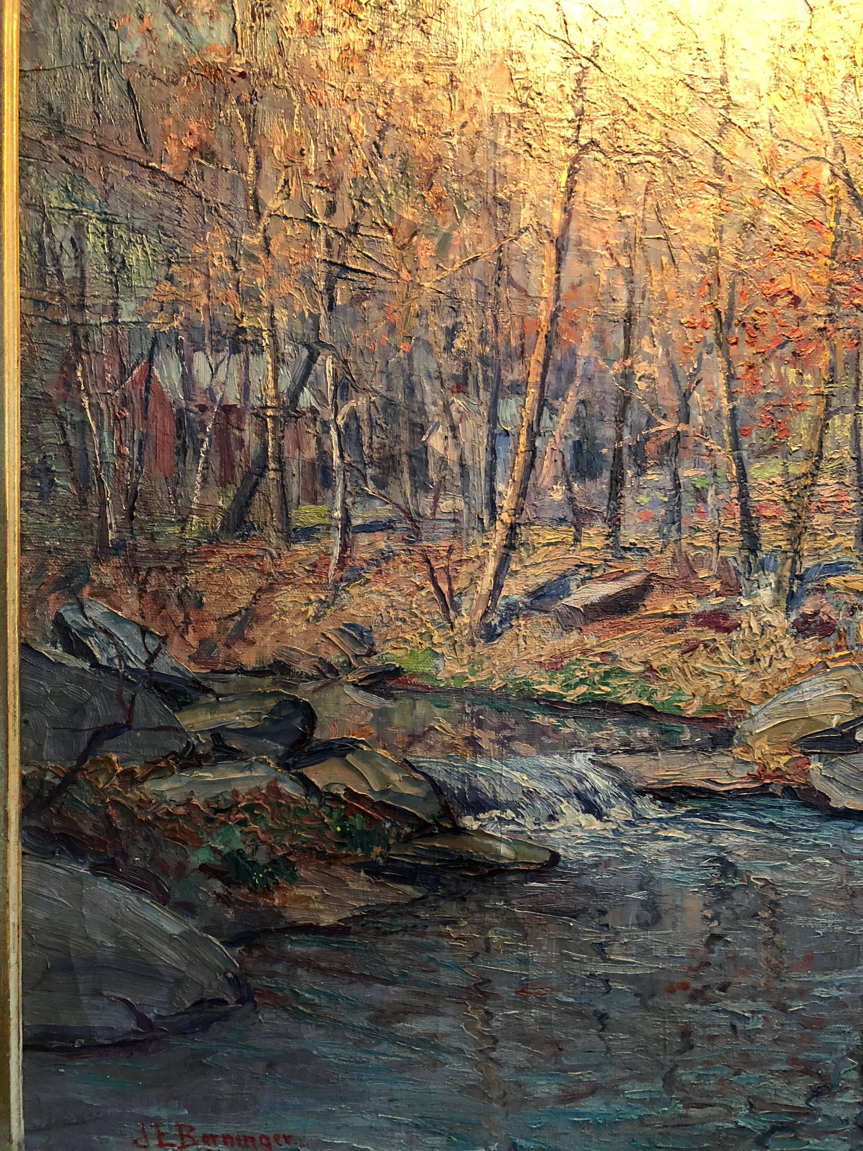 American Pennsylvania Post Impressionist Landscape by John Berninger For Sale