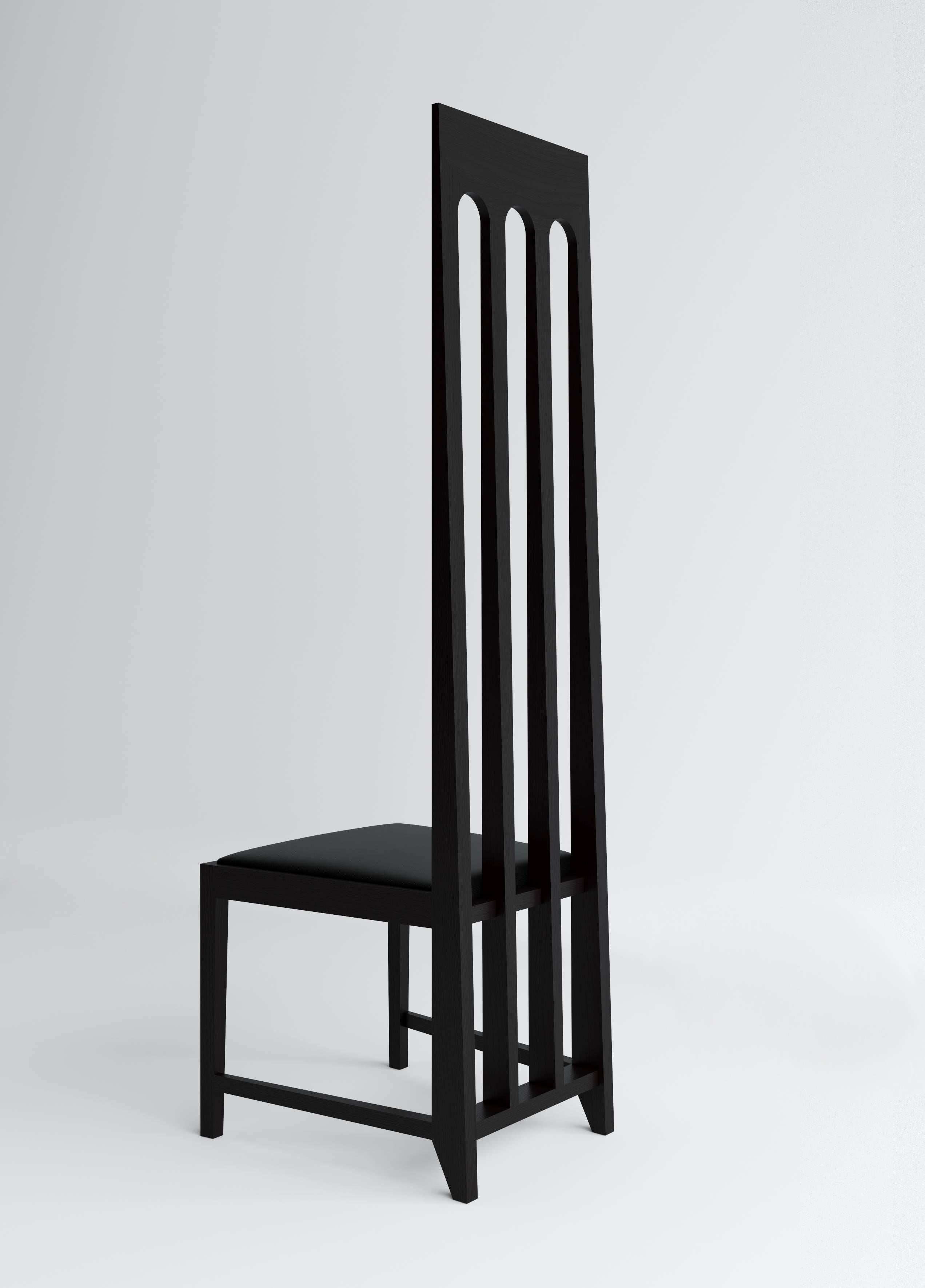 tall black chair