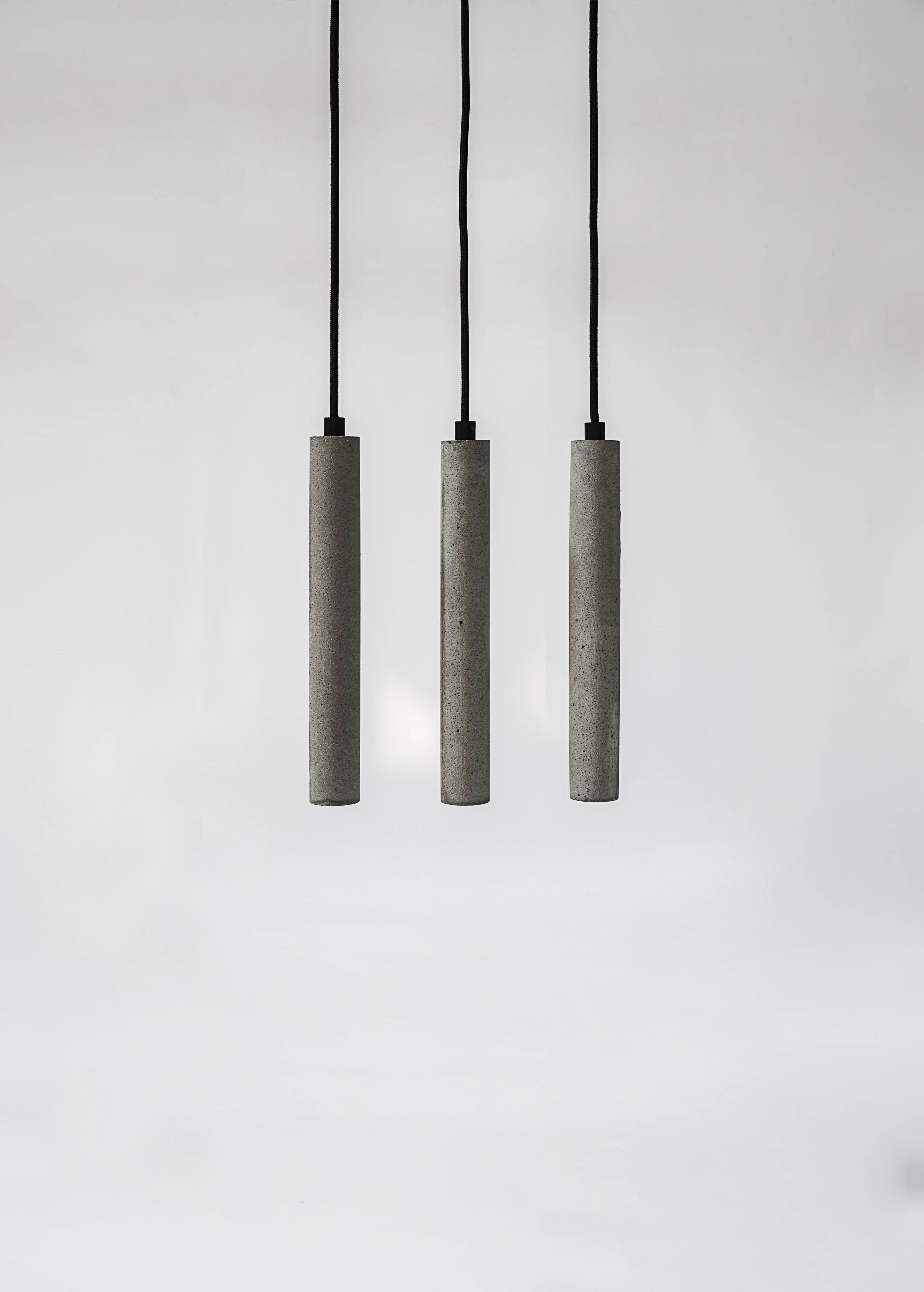 Industrial 'Bang' Concrete Pendant Lamp by Bentu Design