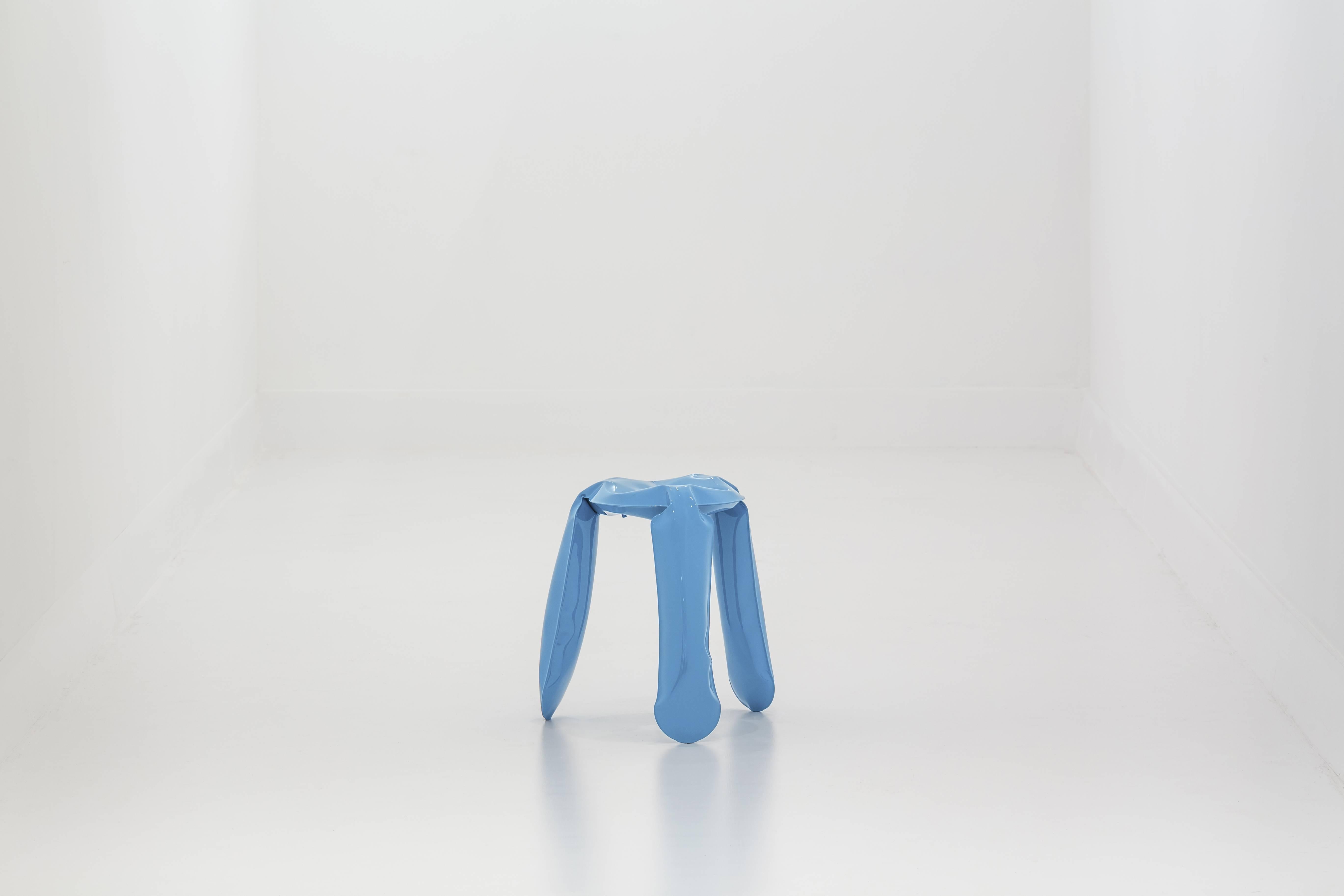 Contemporary Plopp Stool 'Mini' by Zieta Prozessdesign, Stainless Steel ‘Inox’ Version For Sale