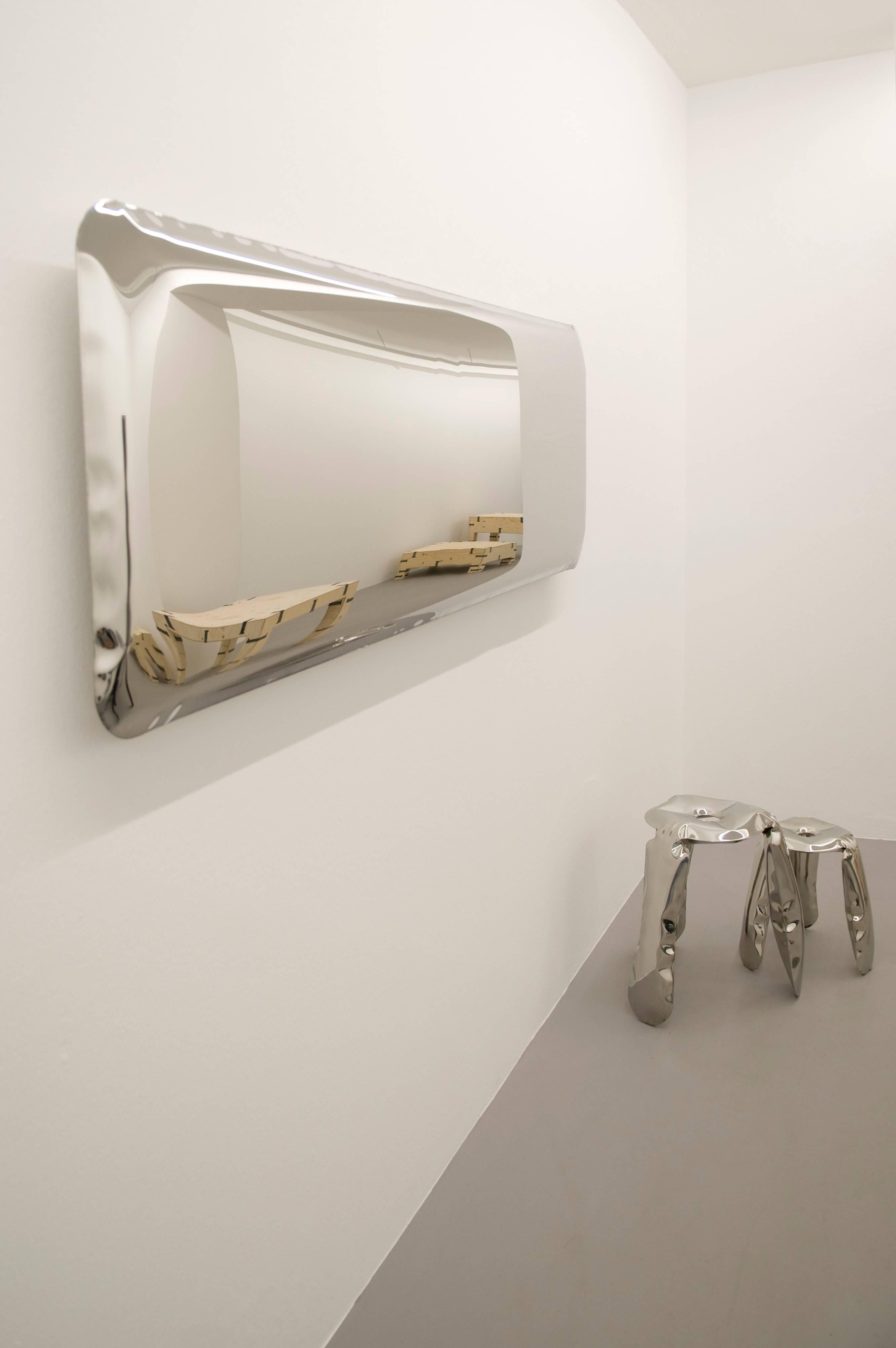 Polish Contemporary 'Tafla 3' Mirror in Stainless Steel by Zieta Prozessdesign