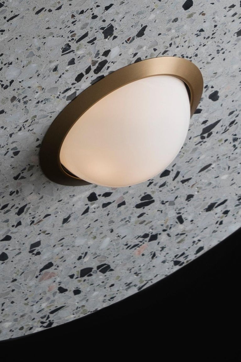 'Planet' Terrazzo Pendant Lamp by Bentu Design 'White, Black, Red or Blue' For Sale 1