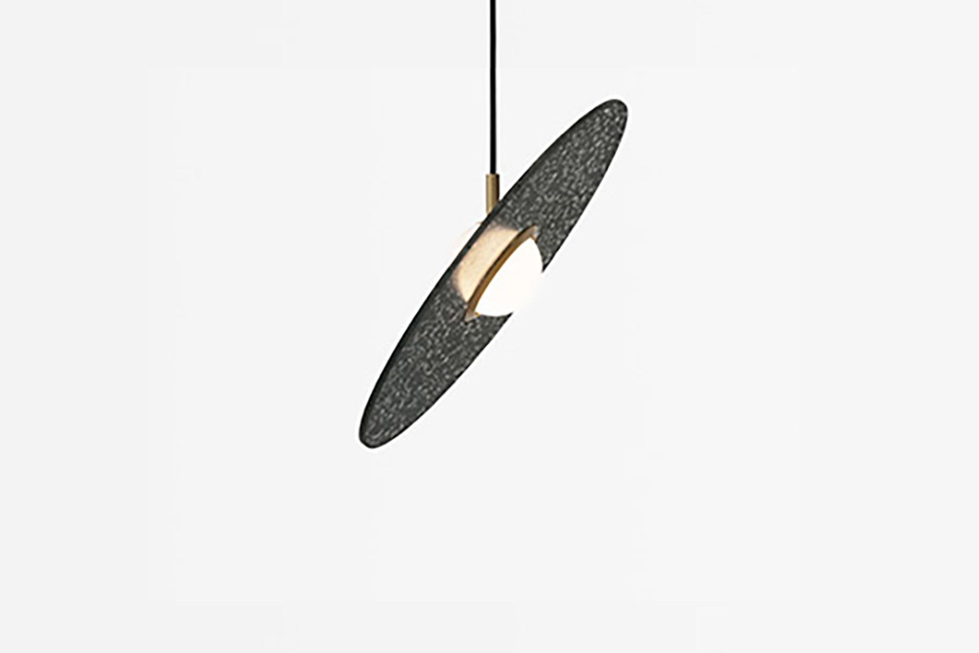 Industrial 'Planet' Terrazzo Pendant Lamp by Bentu Design 'Blue'