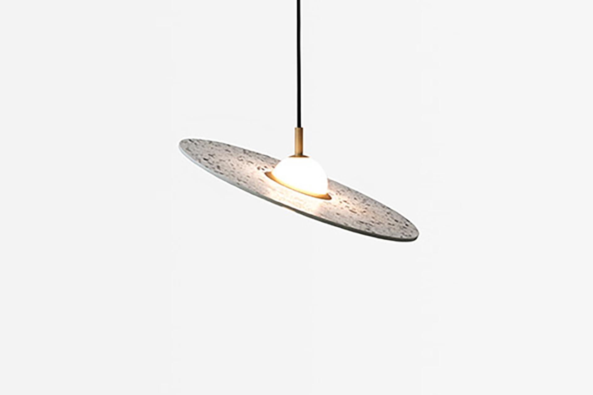 'Planet' Terrazzo Pendant Lamp by Bentu Design ‘Red’ In New Condition For Sale In Paris, FR