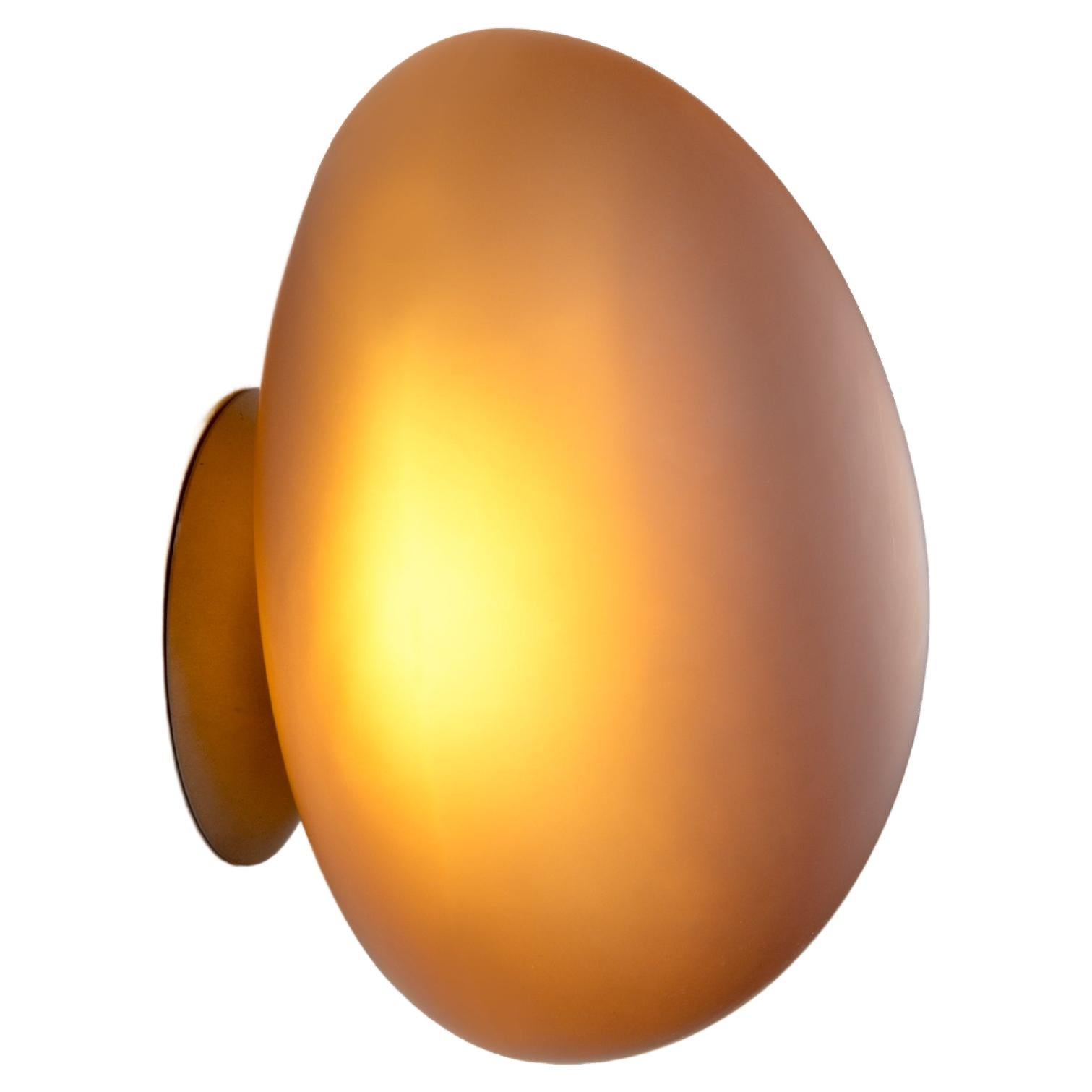 Contemporary Wall Lamp 'Pebble' by Andlight, Shape A, Citrine For Sale