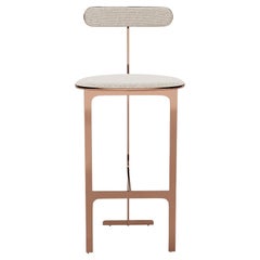 Contemporary Bar Stool 'Park Place' by Man of Parts, 75 cm, Sahco, Safire 007