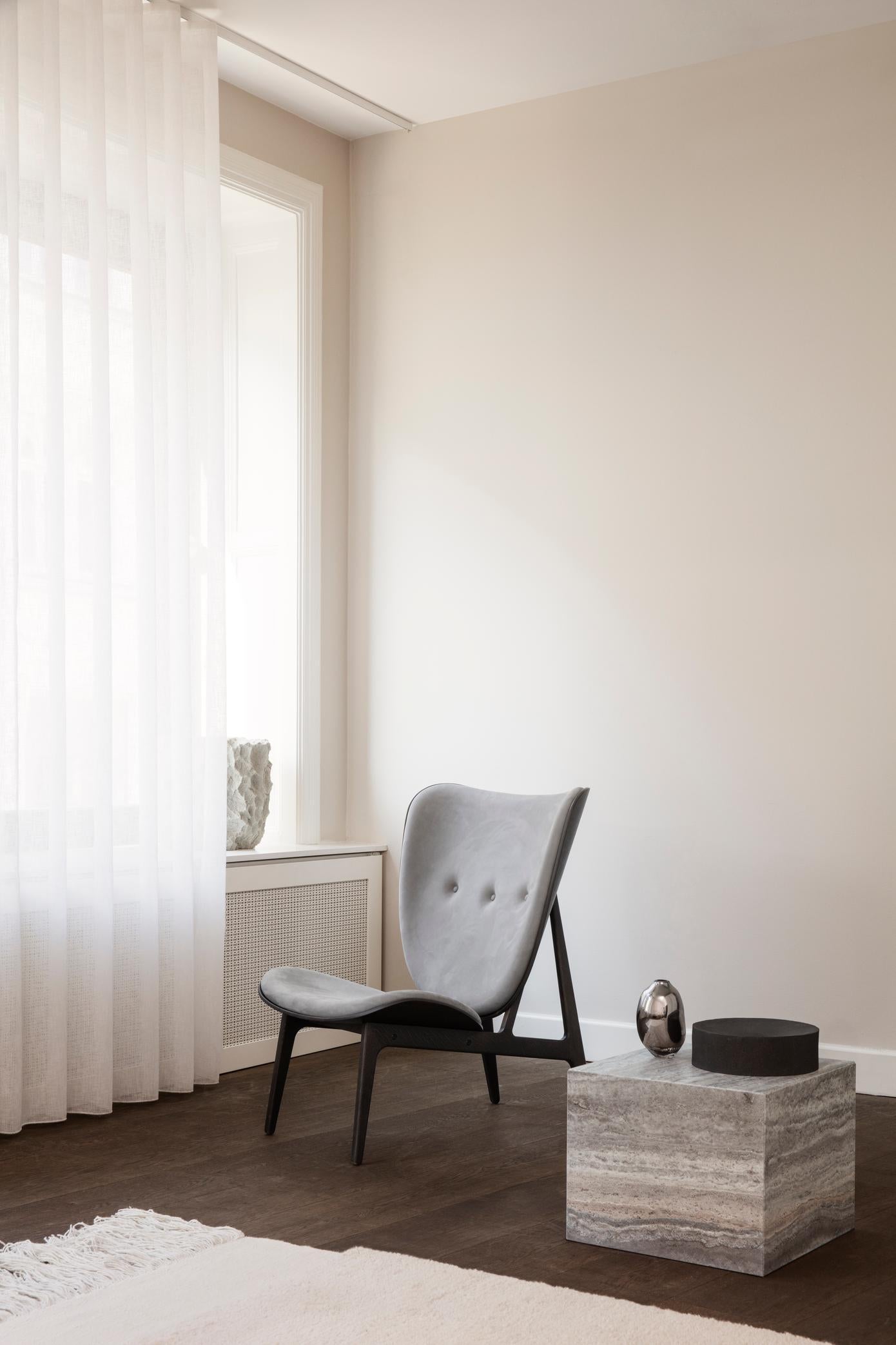 Contemporary Couchtisch 'Cubism' von Norr11, Klein, Grauer Travertin (Dänisch) im Angebot