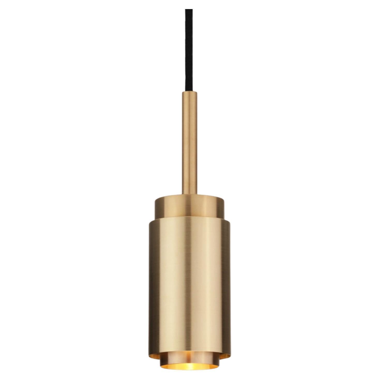 Customizable Pendant Lamp 'Donya Spot' by Anour, Brushed Brass