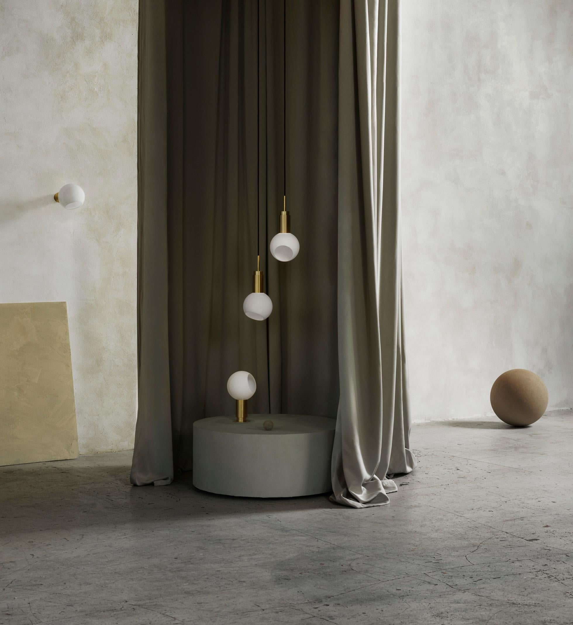 Lampada a sospensione personalizzabile 'Donya Spot' di Anour, Sfera, Acciaio Nero in vendita 4