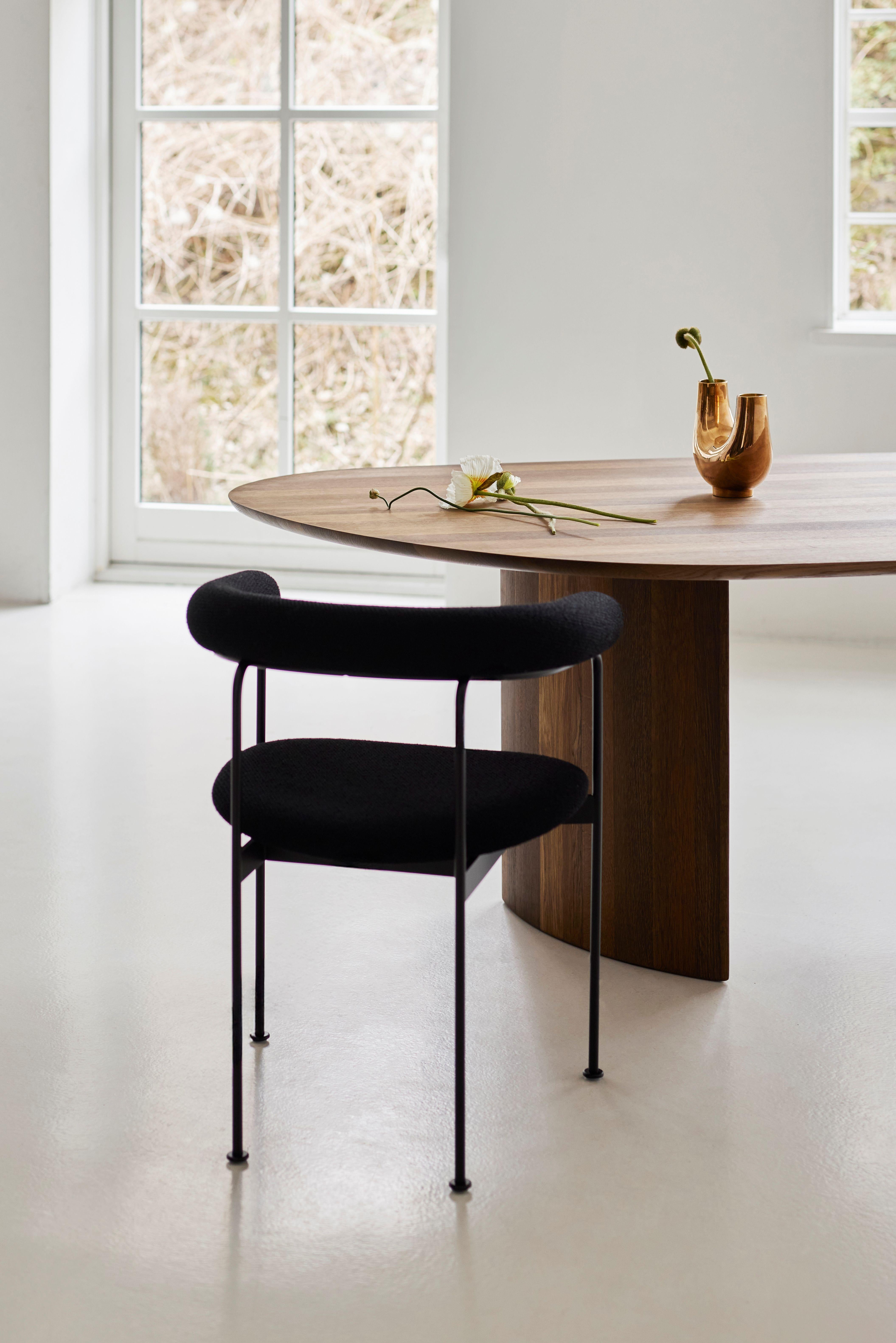 Contemporary Rectangular Dining Table 'Tangent' by DK3, Lacquered Oak, 240 cm For Sale 5