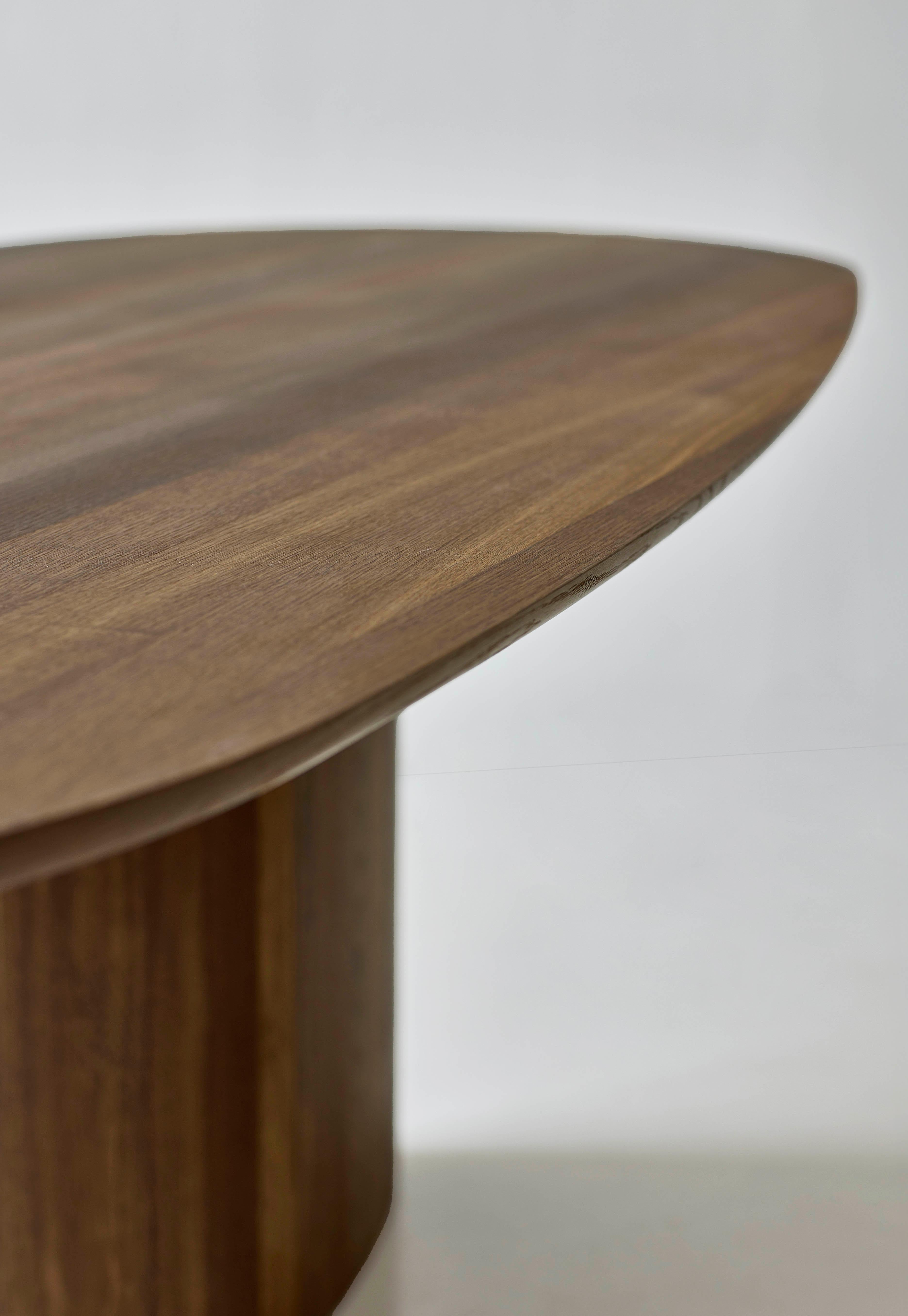 Contemporary Rectangular Dining Table 'Tangent' by DK3, Lacquered Oak, 240 cm For Sale 10