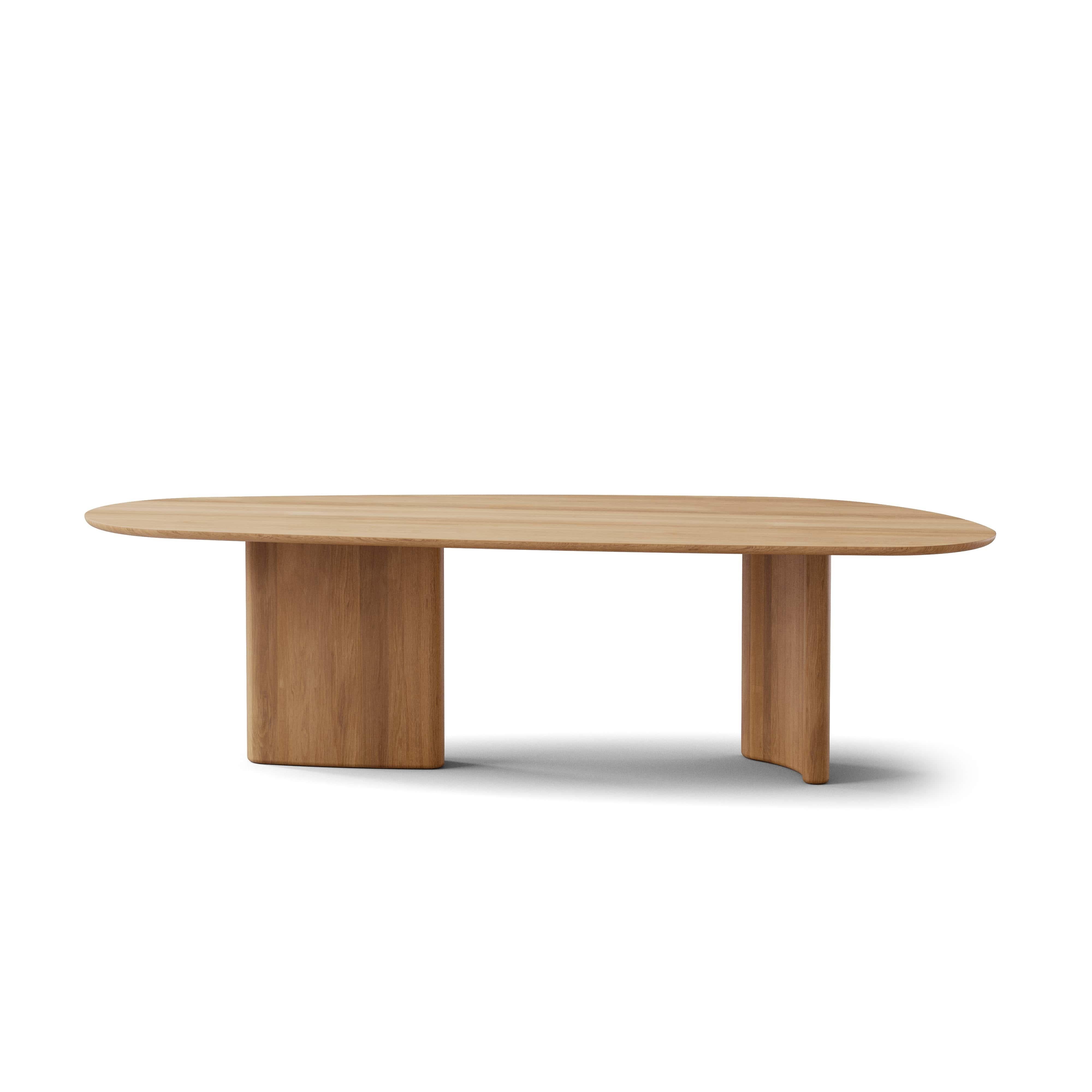 Scandinavian Modern Contemporary Rectangular Dining Table 'Tangent' by DK3, Lacquered Oak, 340 cm For Sale
