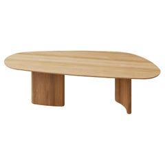 Contemporary Rectangular Dining Table 'Tangent' by DK3, Oak Oil, 240 cm