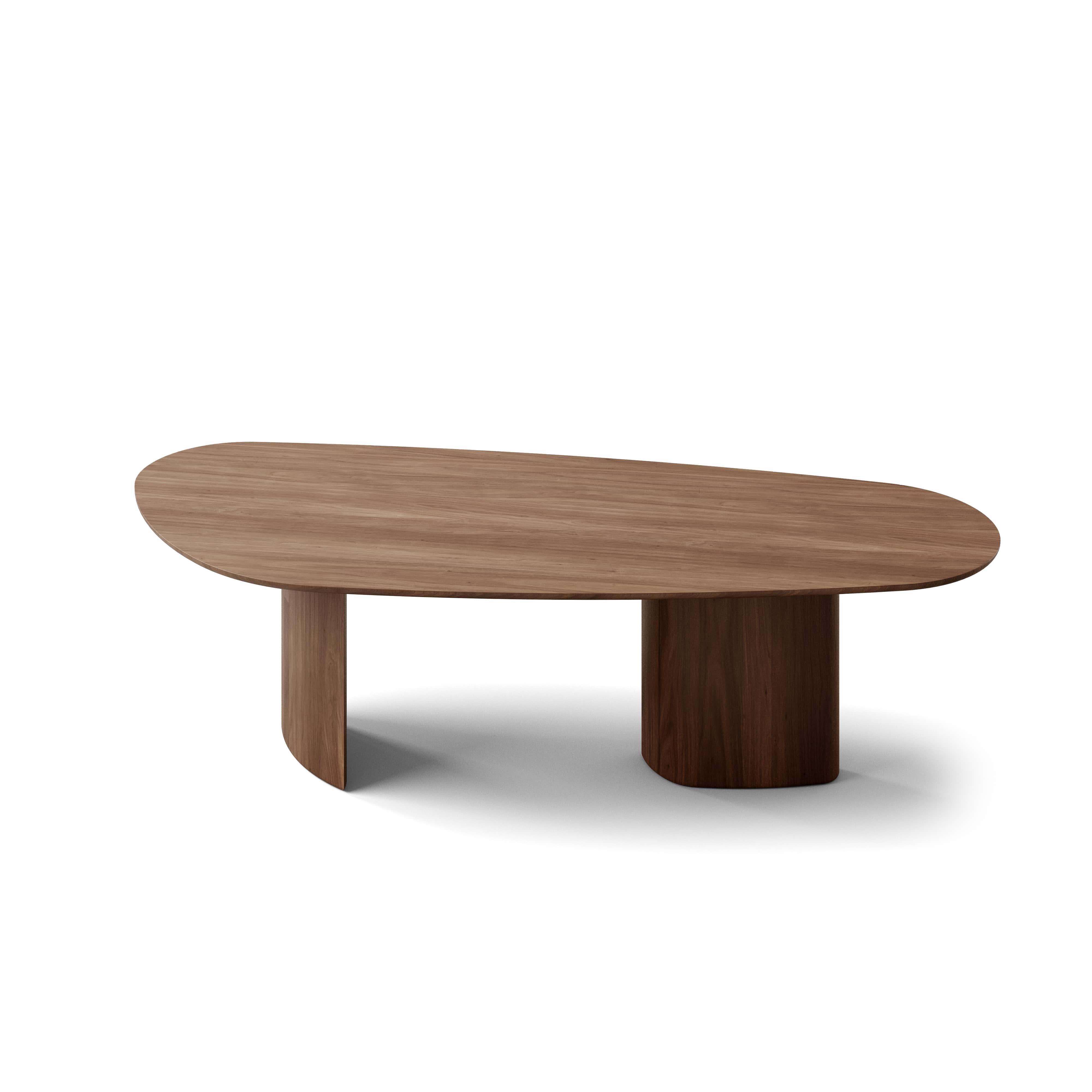 Danish Contemporary Rectangular Dining Table 'Tangent' by DK3, Walnut Lacquered, 340 cm For Sale